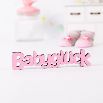 Schriftzug Babyglück
