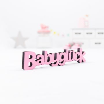 Schriftzug Babyglück