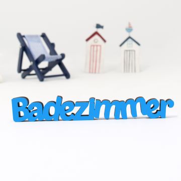 Schriftzug Badezimmer
