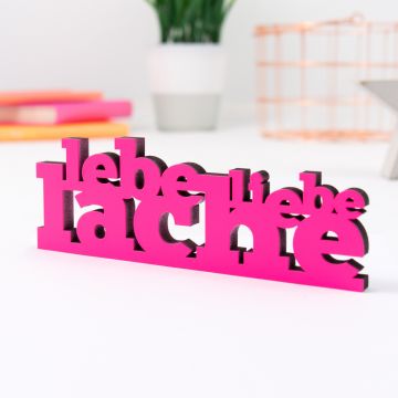 Dekoschriftzug lebe liebe lache