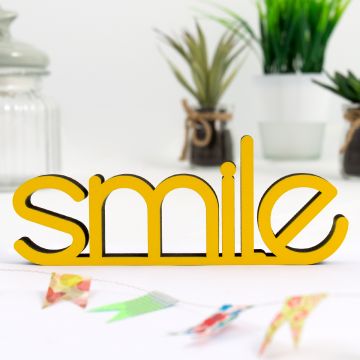 Dekoschriftzug "Smile"