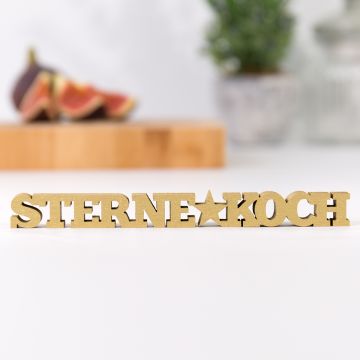 Schriftzug Sternekoch