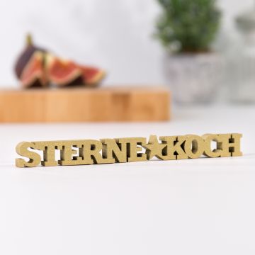 Schriftzug Sternekoch