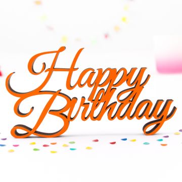 Schriftzug Happy Birthday