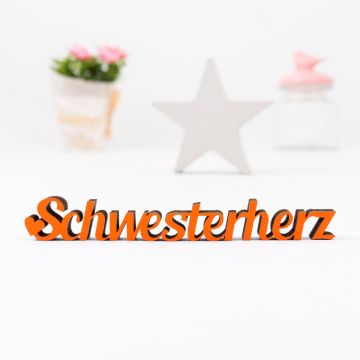 Dekoschriftzug Schwesterherz