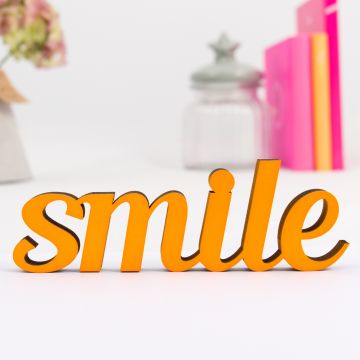 Dekoschriftzug "Smile"