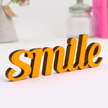 Dekoschriftzug "Smile"