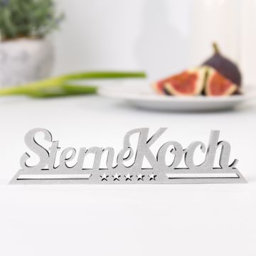 Schriftzug Sternekoch