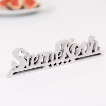 Schriftzug Sternekoch