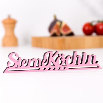 Schriftzug Sterneköchin