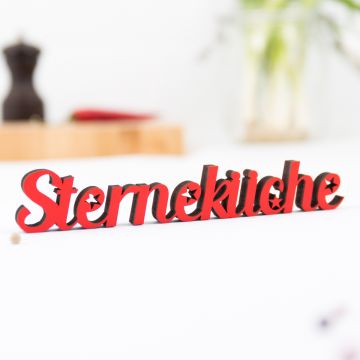 Schriftzug Sterneküche