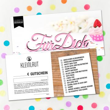 Geschenk Gutschein