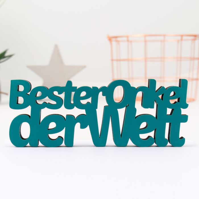 3D Schriftzug Bester Onkel der Welt
