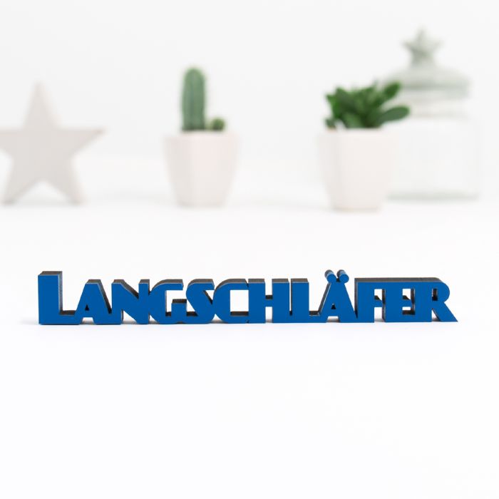 Dekoschriftzug "Langschläfer"
