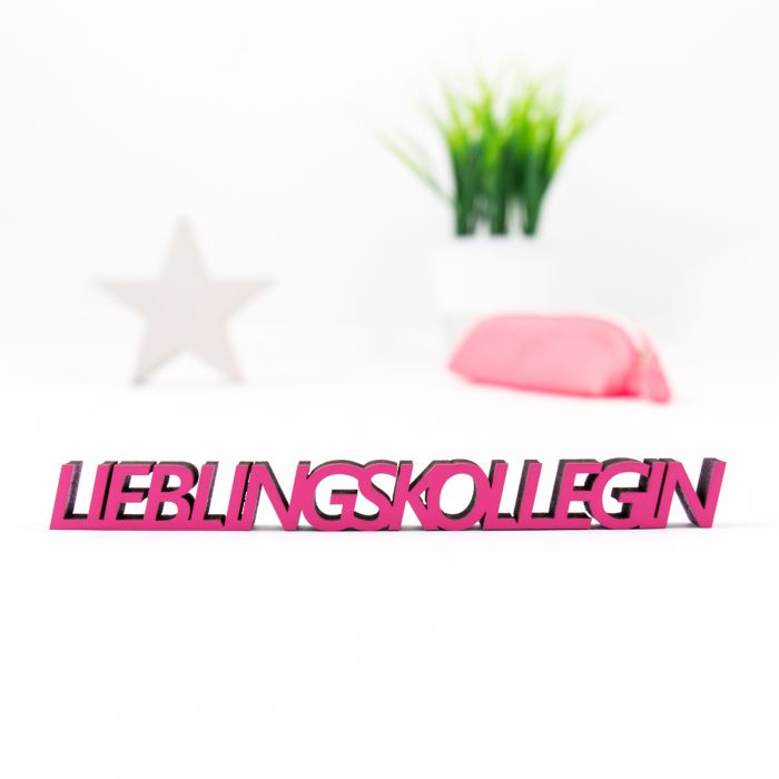 3D-Schriftzug Lieblingskollegin