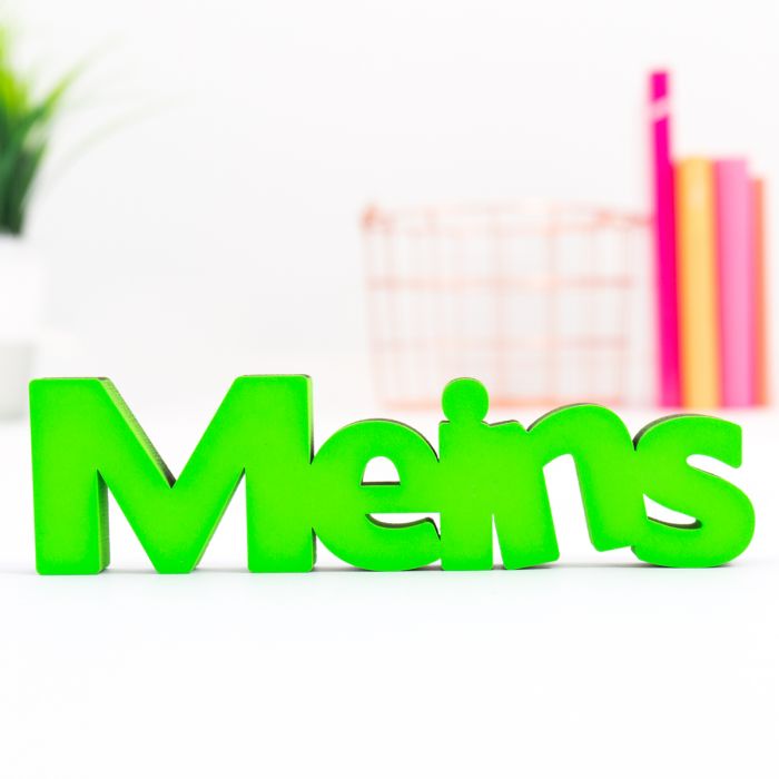 Dekoschriftzug Meins