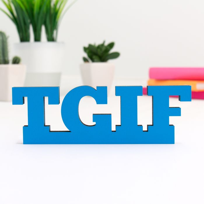 Dekoschriftzug "TGIF"
