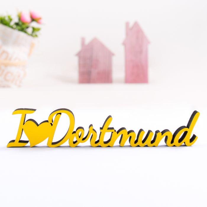 Dekoschriftzug I love Dortmund