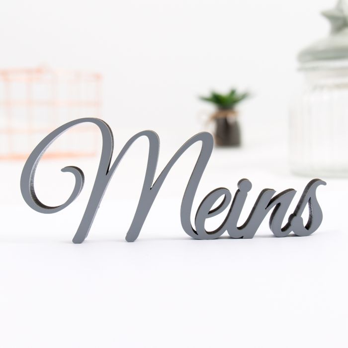 Dekoschriftzug Meins