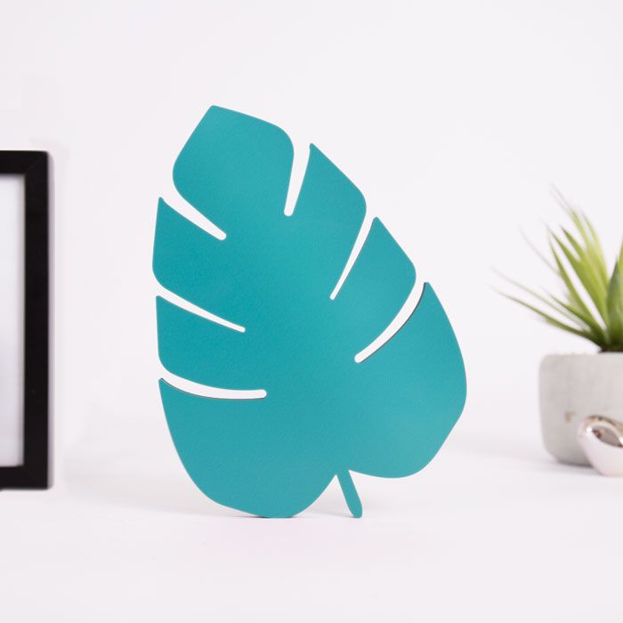 Philodendron Blatt aus Holz