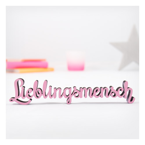 Dekoschriftzug Lieblingsmensch