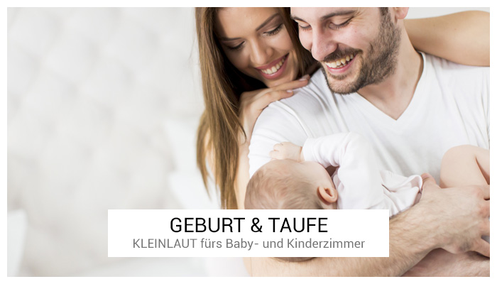 Schriftzüge zur Geburt und Taufe