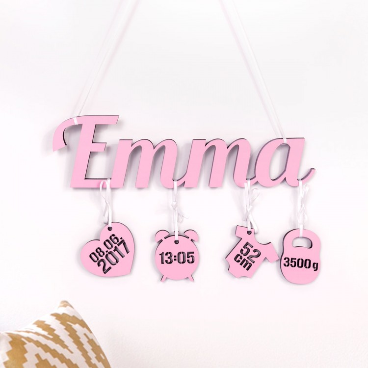 Schriftzug Babyset Wunschname